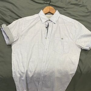 Blue short sleeved button down from Ted Baker.